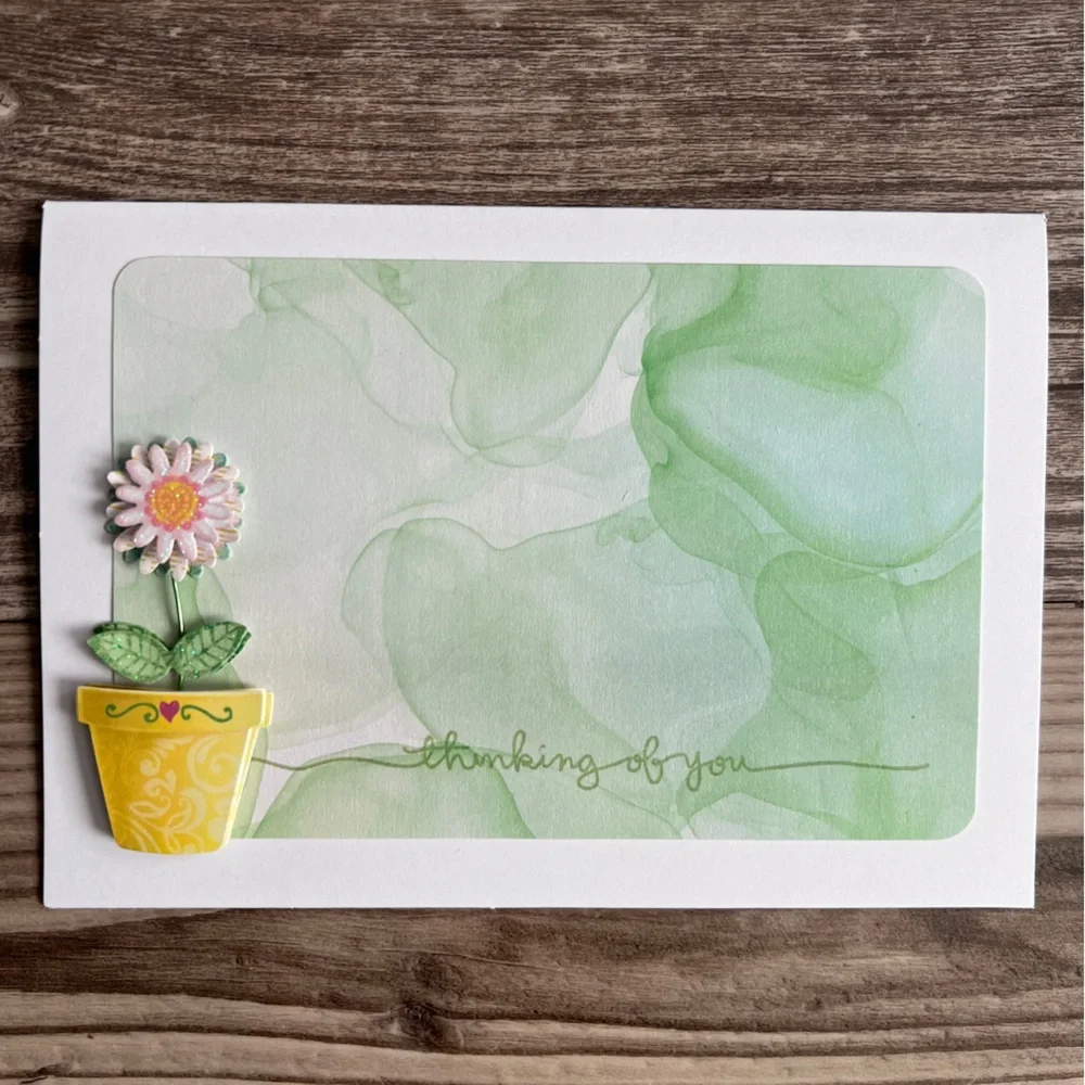 Handmade Greeting Cards Thinking of You & Hello Set of 10 5” x 7” With Envelopes